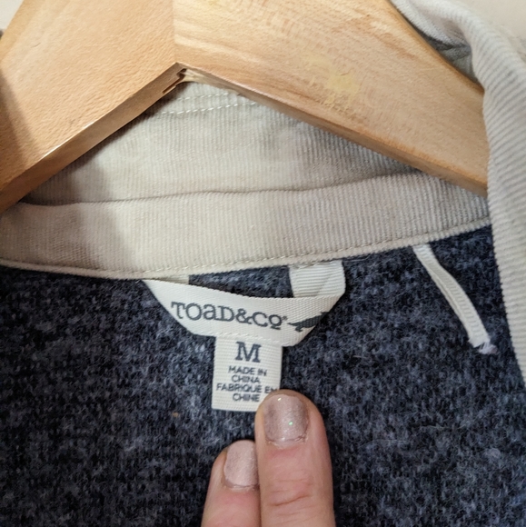 Toad & Co Sheridan Wool Blend Sherpa Vest Medium - Picture 5 of 7